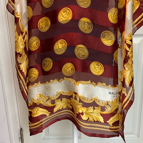 Balenciaga Scarf. 100% Silk. - Picture 7 of 14